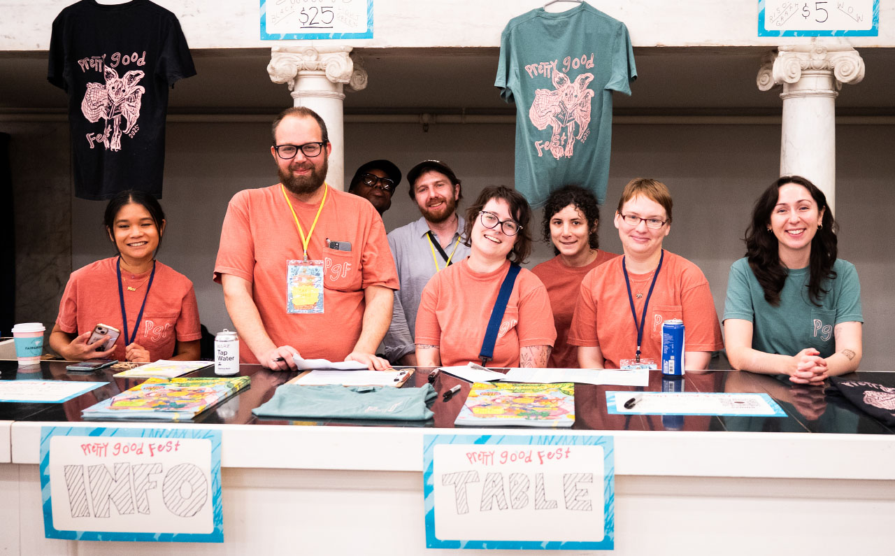 volunteers at Pretty Good Fest
